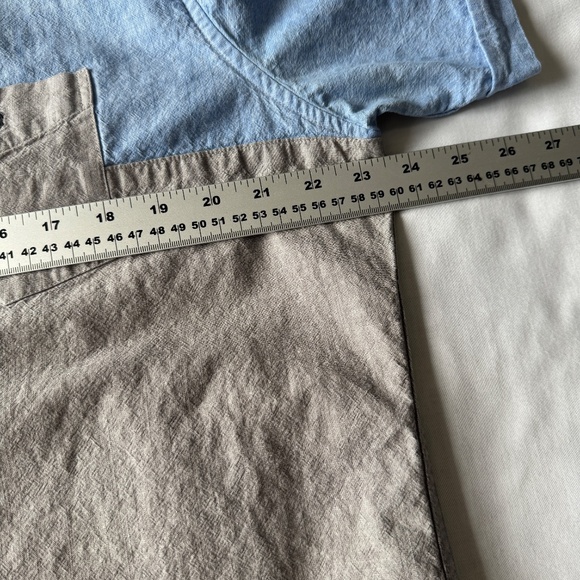 U.S. Polo Assn. Black Mallet Men's Blue/Gray‎ Chambray Button Up Casual Shirt XL - Picture 11 of 15